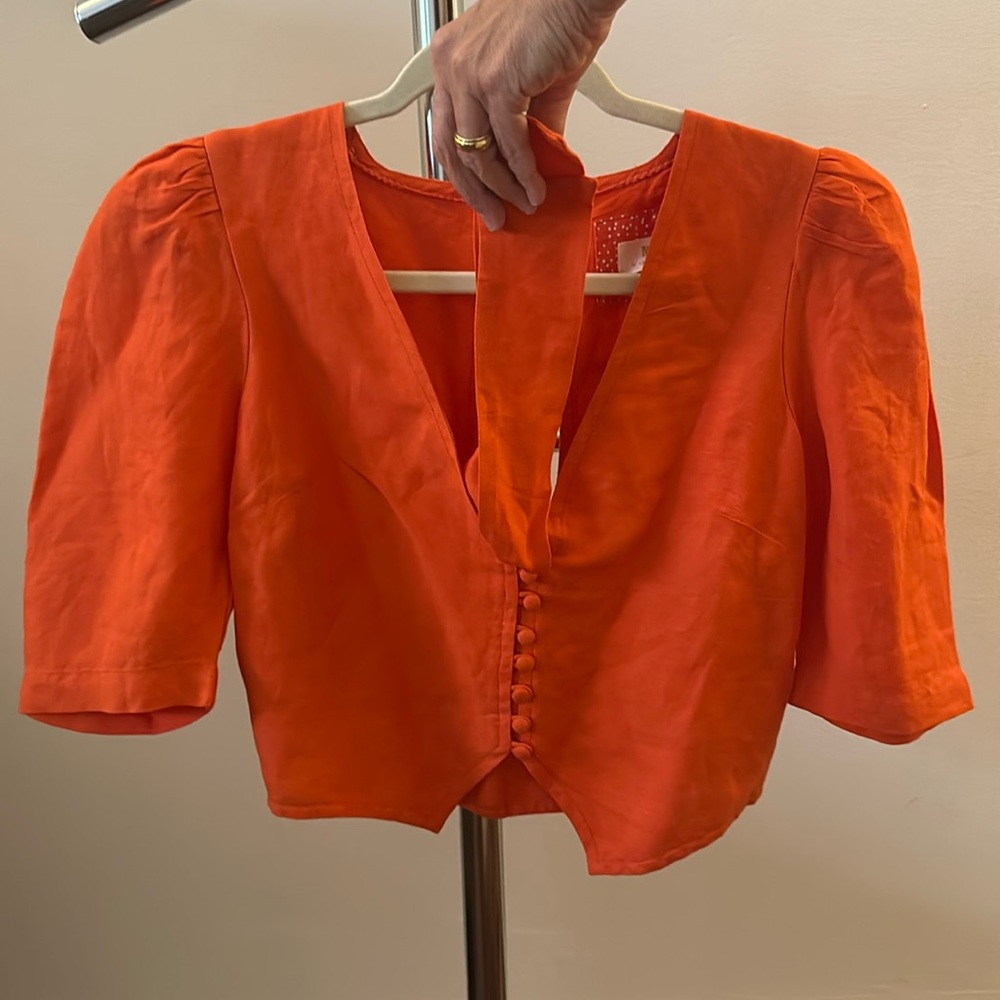 Anthropology Maeve Coral Blouse